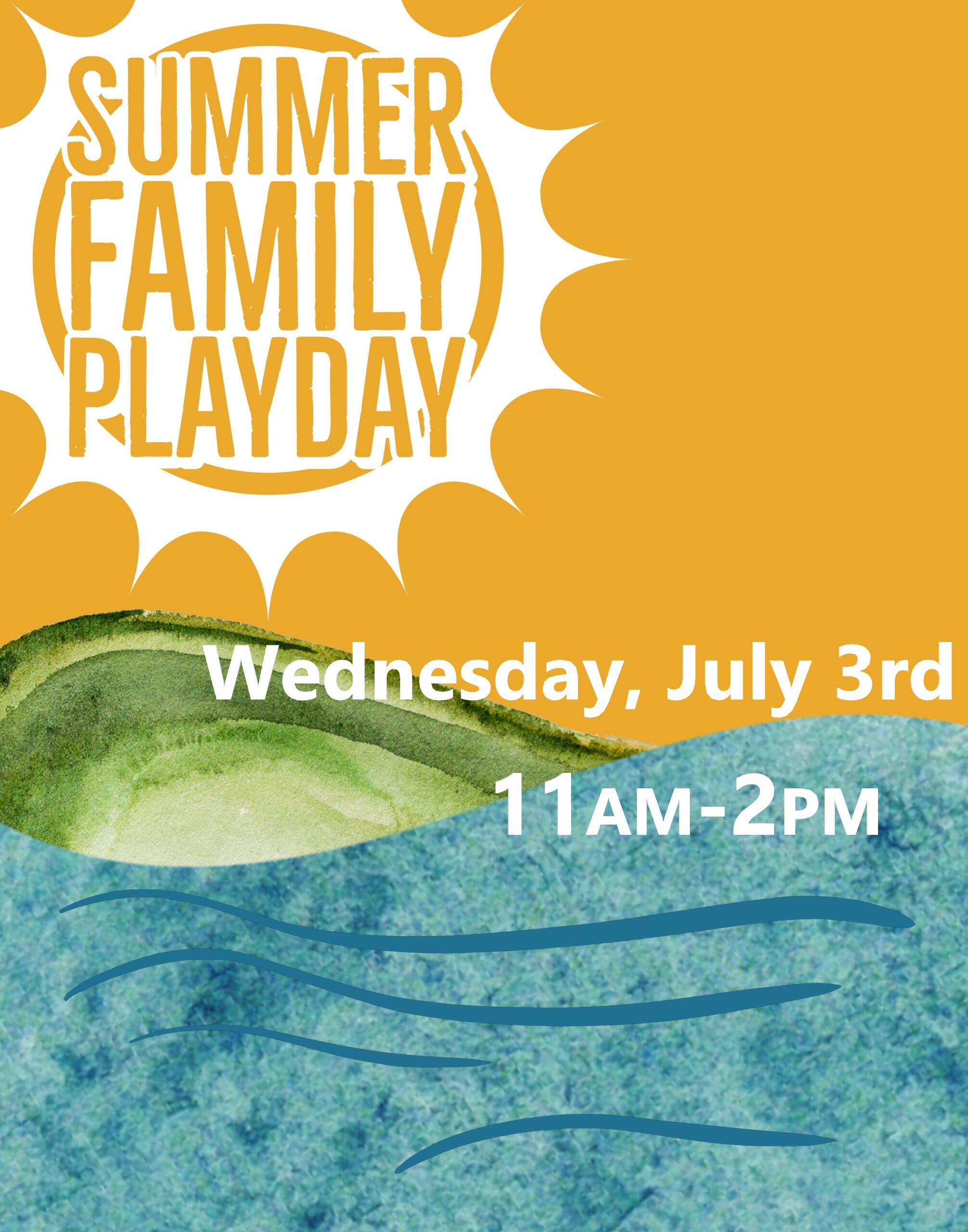 Summer Family Play Day 2024 graphic